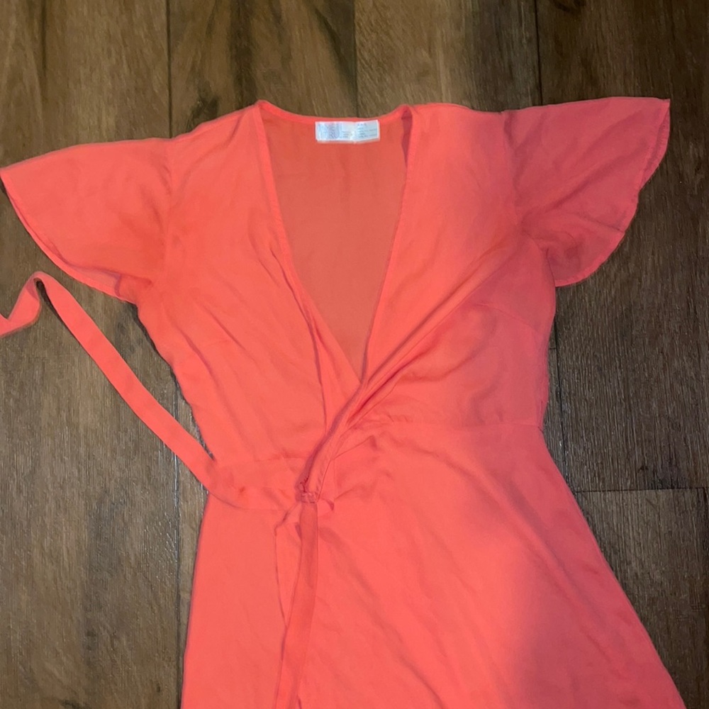 Peach 🍑 Wrap Around Dress